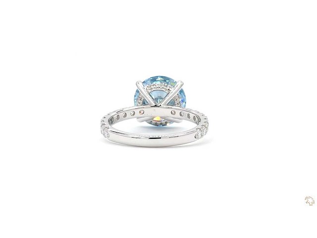 18 karaat witgouden ring met 4,73 crt. diamant - afbeelding 5 van  7