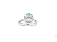 18 karaat witgouden ring met 4,73 crt. diamant - afbeelding 5 van  7