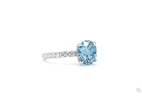 18 karaat witgouden ring met 4,73 crt. diamant - afbeelding 3 van  7