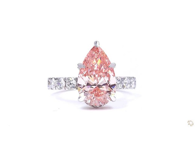 18 karaat witgouden ring met 5,00 crt. diamant - afbeelding 1 van  5