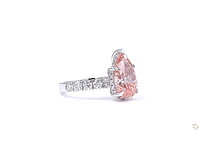 18 karaat witgouden ring met 5,00 crt. diamant - afbeelding 2 van  4