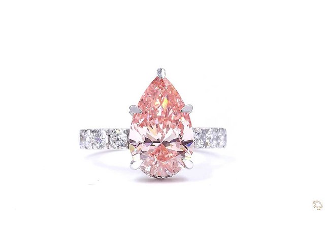 18 karaat witgouden ring met 5,00 crt. diamant - afbeelding 3 van  4