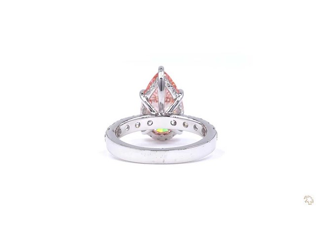 18 karaat witgouden ring met 5,00 crt. diamant - afbeelding 4 van  4