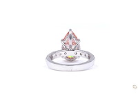 18 karaat witgouden ring met 5,00 crt. diamant - afbeelding 4 van  4