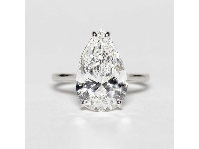 18 karaat witgouden ring met 5,01 crt. diamant - afbeelding 6 van  11