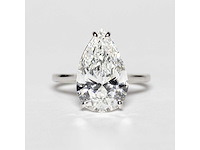 18 karaat witgouden ring met 5,01 crt. diamant - afbeelding 5 van  11