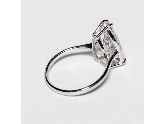 18 karaat witgouden ring met 5,01 crt. diamant - afbeelding 9 van  11