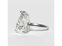 18 karaat witgouden ring met 5,01 crt. diamant - afbeelding 1 van  11