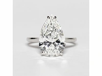 18 karaat witgouden ring met 5,01 crt. diamant - afbeelding 5 van  11