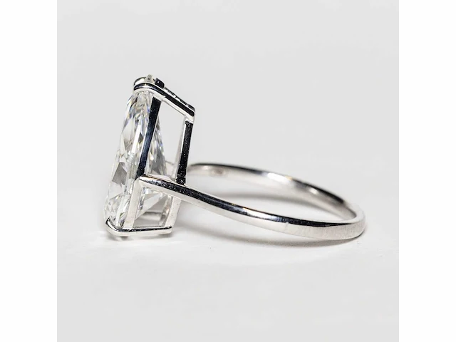 18 karaat witgouden ring met 5,01 crt. diamant - afbeelding 6 van  11