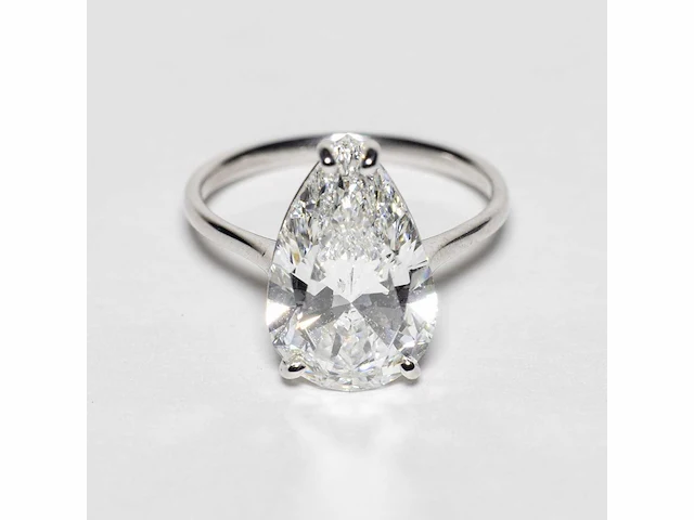 18 karaat witgouden ring met 5,01 crt. diamant - afbeelding 7 van  11