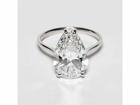 18 karaat witgouden ring met 5,01 crt. diamant - afbeelding 7 van  11