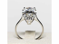 18 karaat witgouden ring met 5,01 crt. diamant - afbeelding 11 van  11