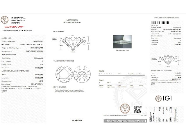 18 karaat witgouden ring met 5,06 crt diamant - afbeelding 2 van  8