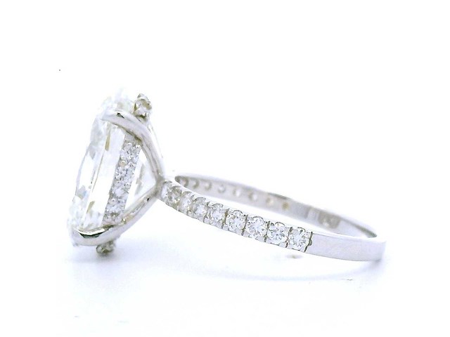 18 karaat witgouden ring met 5,55 crt. diamant - afbeelding 3 van  6