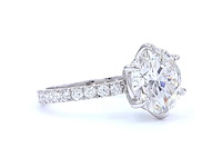 18 karaat witgouden ring met 5,79 ct. diamant - afbeelding 3 van  9