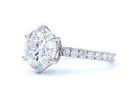 18 karaat witgouden ring met 5,79 ct. diamant - afbeelding 4 van  9
