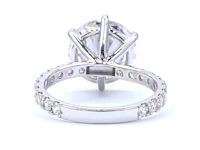 18 karaat witgouden ring met 5,79 ct. diamant - afbeelding 8 van  9