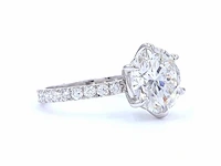 18 karaat witgouden ring met 5,79 ct. diamant - afbeelding 5 van  10
