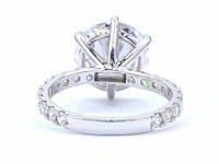 18 karaat witgouden ring met 5,79 ct. diamant - afbeelding 6 van  10