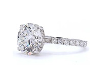 18 karaat witgouden ring met 5,88 ct. diamant - afbeelding 3 van  8