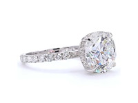 18 karaat witgouden ring met 5,88 ct. diamant - afbeelding 4 van  8
