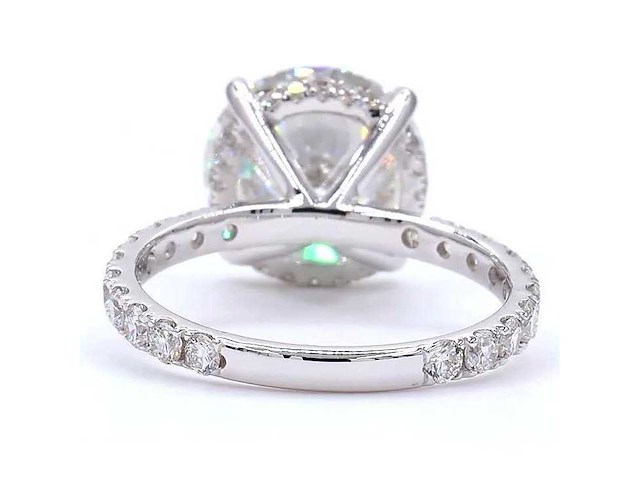 18 karaat witgouden ring met 5,88 ct. diamant - afbeelding 5 van  8