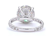 18 karaat witgouden ring met 5,88 ct. diamant - afbeelding 5 van  8