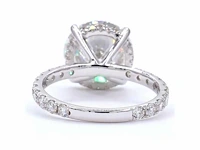 18 karaat witgouden ring met 5,88 ct. diamant - afbeelding 5 van  8