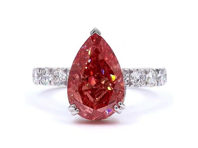 18 karaat witgouden ring met 6,00 ct. diamant - afbeelding 1 van  1
