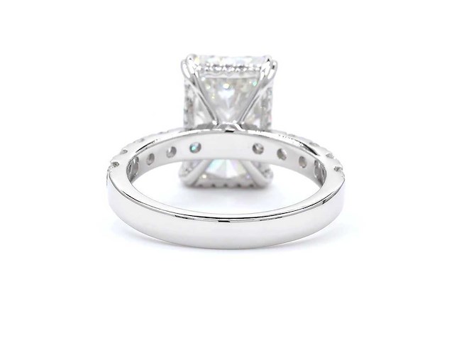 18 karaat witgouden ring met 6,05 ct. diamant - afbeelding 6 van  6