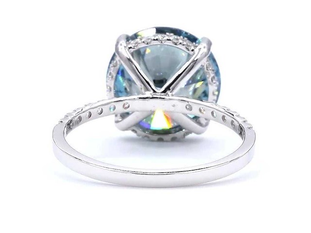 18 karaat witgouden ring met 6,398 ct. diamant - afbeelding 7 van  9