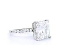 18 karaat witgouden ring met 6,43 ct. diamant - afbeelding 3 van  8