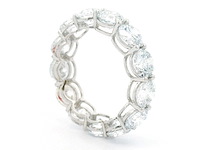 18 karaat witgouden ring met 6,47 crt. diamant - afbeelding 6 van  9