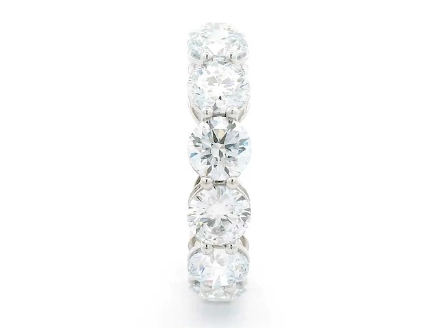 18 karaat witgouden ring met 6,47 crt. diamant - afbeelding 9 van  9