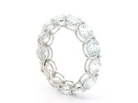 18 karaat witgouden ring met 6,47 crt. diamant - afbeelding 3 van  7