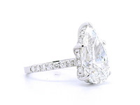 18 karaat witgouden ring met 6,77 crt. diamant - afbeelding 7 van  10