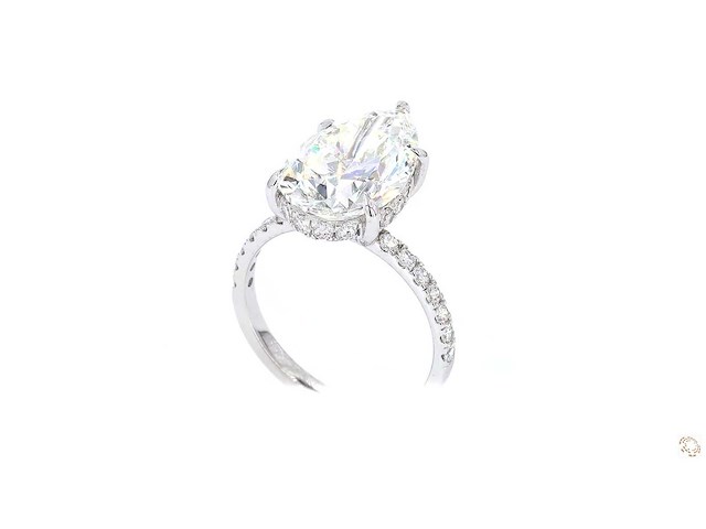 18 karaat witgouden ring met 6,77 crt. diamant - afbeelding 10 van  10