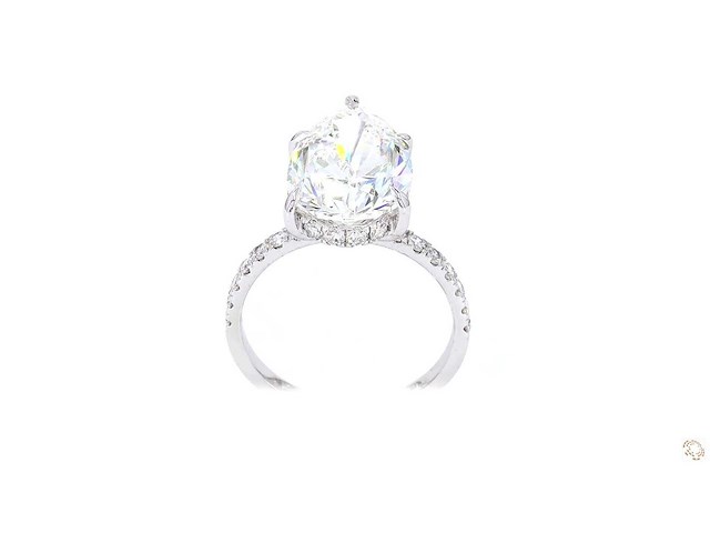 18 karaat witgouden ring met 6,77 crt. diamant - afbeelding 4 van  10