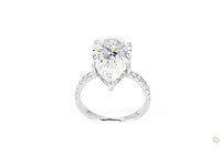 18 karaat witgouden ring met 6,77 crt. diamant - afbeelding 10 van  10