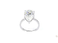 18 karaat witgouden ring met 6,77 crt. diamant - afbeelding 4 van  10