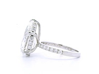 18 karaat witgouden ring met 6,77 crt. diamant - afbeelding 8 van  10