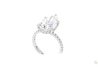 18 karaat witgouden ring met 6,77 crt. diamant - afbeelding 10 van  10