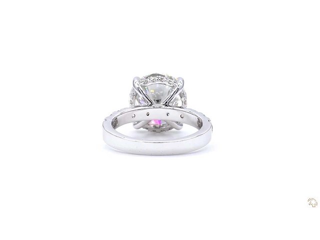 18 karaat witgouden ring met 7,00 crt. diamant - afbeelding 3 van  7