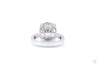 18 karaat witgouden ring met 7,00 crt. diamant