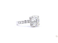 18 karaat witgouden ring met 7,00 crt. diamant - afbeelding 2 van  2