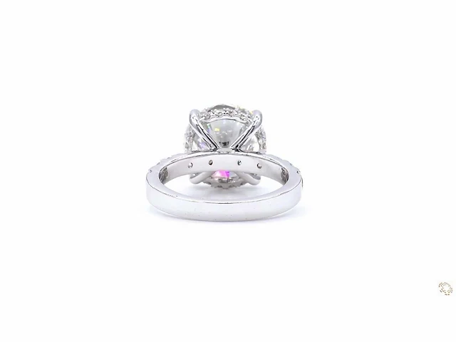 18 karaat witgouden ring met 7,00 crt. diamant - afbeelding 3 van  7