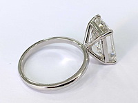 18 karaat witgouden ring met 7,68 crt. diamant - afbeelding 3 van  7