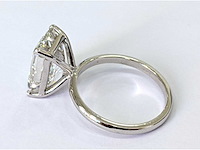 18 karaat witgouden ring met 7,68 crt. diamant - afbeelding 6 van  7