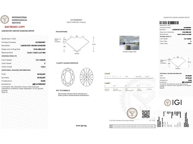18 karaat witgouden ring met 7,85 crt diamant - afbeelding 2 van  8